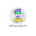 Virtual Reality Visual Technology Icon