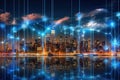 Smart City Virtual and Augmented Experiences. AI Generated Illustration