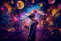 Virtual Reality (VR) Experiences, Generative AI Royalty Free Stock Photo