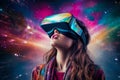 Virtual Reality (VR) Experiences, Generative AI Royalty Free Stock Photo
