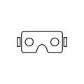 Virtual reality vr icon graphic design template