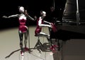 Virtual singer and pianist