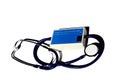 Virtual stethoscope for auscultating different types of patient lungs and heart sounds Royalty Free Stock Photo