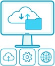 Virtual storage computer program. Service for saving information and personal data protection