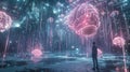 A virtual tour through the brain guided by a continuous stream of data and visuals unlocking mysteries and challenging