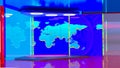 Virtual TV news broadcast studio background Royalty Free Stock Photo