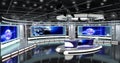 Virtual Tv News Set 1