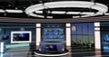 Virtual Tv News Set 27 Royalty Free Stock Photo