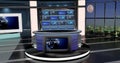 Virtual Tv News Set 27