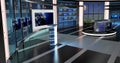 Virtual Tv News Set 27 Royalty Free Stock Photo