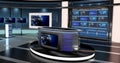 Virtual Tv News Set 27 Royalty Free Stock Photo