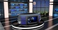 Virtual Tv News Set 27 Royalty Free Stock Photo