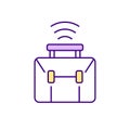 Virtual workplace RGB color icon