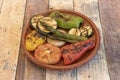 Virtually all vegetables can be grilled. Leeks, tomatoes, zucchini, aubergines,