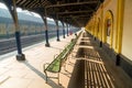 Virtually deserted railway station, Columbo, Sri Lanka Royalty Free Stock Photo