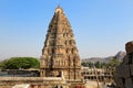 Virupaksha temple at blue sky in Hampi, Karnataka