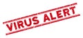 Distress Virus Alert Stamp with Message and Double Lines