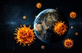 Virus attack on earth