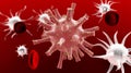 Virus in blood infection bacteria Royalty Free Stock Photo