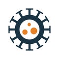 Virus, bug, bacteria icon. Simple editable vector graphics Royalty Free Stock Photo