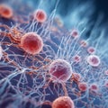 Virus cells or bacteria Royalty Free Stock Photo