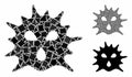 Virus Composition Icon of Bumpy Parts