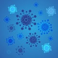 Virus corona vector illustration icon