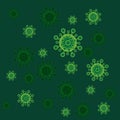 Virus corona vector illustration icon Royalty Free Stock Photo