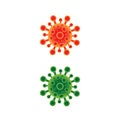 Virus corona vector illustration icon Royalty Free Stock Photo