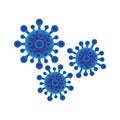 Virus corona vector illustration icon