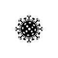 Virus corona vector illustration icon Royalty Free Stock Photo