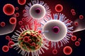 Virus of the coronavirus COVID-19 mutation