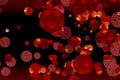 Virus covid ball was mutation to dark red flame lava and blur virus