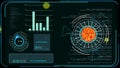 virus covid 19 digital graph begining analysis to find vaccine and medicine