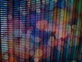 Virus detected, alert message. Scanning and identifying computer virus inside binary code listing Royalty Free Stock Photo