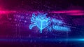 Virus detected hologram concept