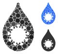 Virus Drop Composition Icon of Spheric Items Royalty Free Stock Photo