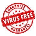 Virus free software vector stamp