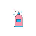 virus and germ cleaning spray icon