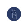 virus and germ cleaning spray icon