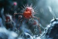 Virus-Host Evolution and Innovation. Coronavirus disease COVID-19 infection 3D medical illustration. Royalty Free Stock Photo