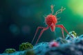 Virus-Host Evolution and Innovation. Coronavirus disease COVID-19 infection 3D medical illustration. Royalty Free Stock Photo