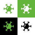 Virus icon design, abstract bacteria symbol, vector illustration Royalty Free Stock Photo