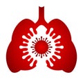 Virus infected lungs