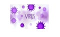 Virus infection or bacteria concept background design