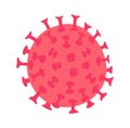 Virus isolated illustration. Symbol of epidemic and microbiologist or virologist