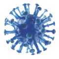 Virus isolated on white background. 3D rendered illustration