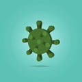 Virus isometric icon. Simple color vector of science icons for ui and ux, website or mobile application Royalty Free Stock Photo