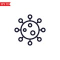 Virus line icon,symbol ,sign Vector Royalty Free Stock Photo