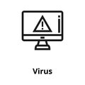 Virus line icon